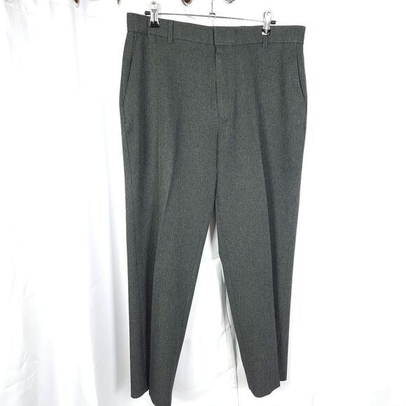 VTG Levis Action Slacks Mens 36x30 Gray Grey Flat Front High Rise Dress Pants - Picture 1 of 7